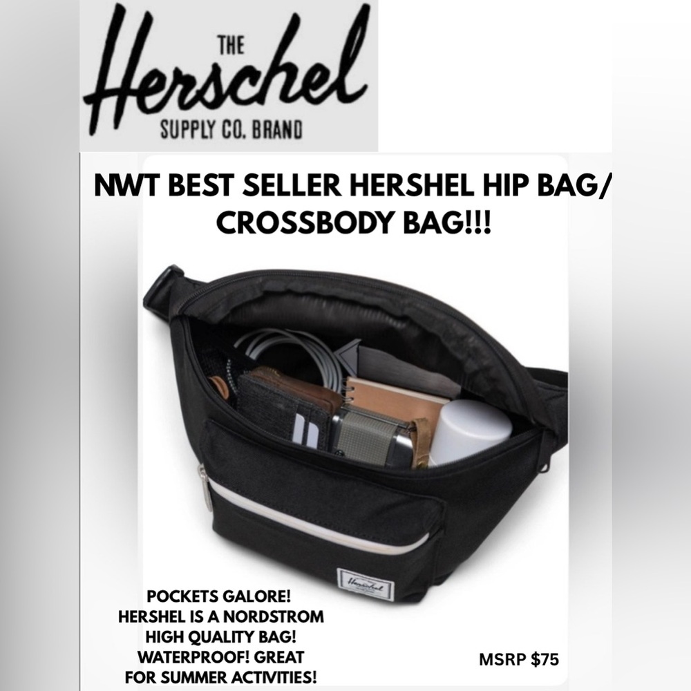 NWT! HERSCHEL CROSSBODY/HIP BAG! MOST POPULAR HERSHEL BAG! 5 ⭐️’S ON ALL SITES! - Picture 1 of 9